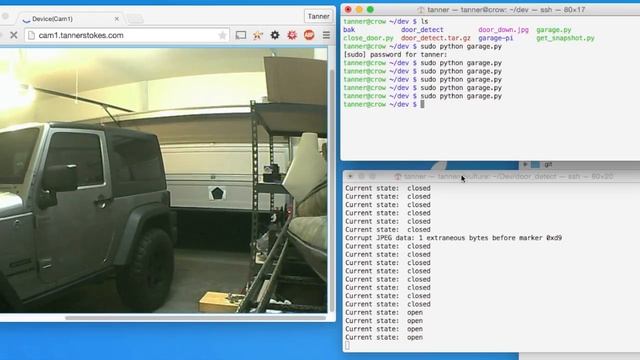Garage door detection with OpenCV and Python смотреть онлайн