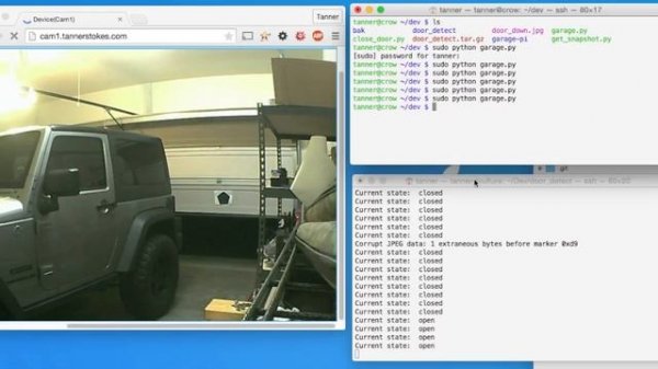 Garage door detection with OpenCV and Python