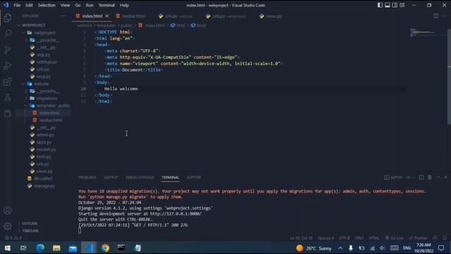 Learn Django by Creating Animated Menu Design Using Html and Css смотреть онлайн