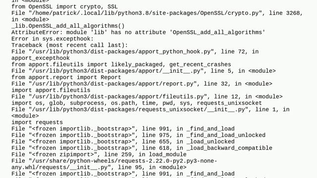Error Updating Python3 pip AttributeError: module 'lib' has no attribute 'OpenSSL_add_all_algorit.. смотреть онлайн