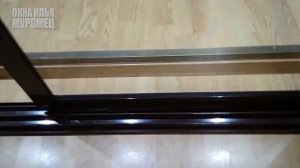 Раздвижные двери на балкон Алюминий 3-х полозный Окна Илья Муромец