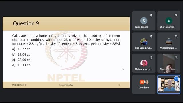 Concrete Technology - NPTEL live interactive session - Week 1 смотреть онлайн