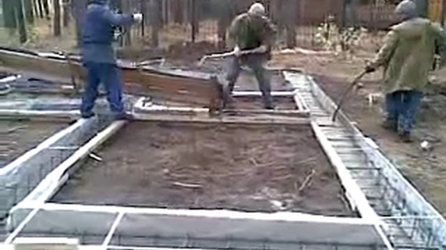 Заливаем фундамент смотреть онлайн