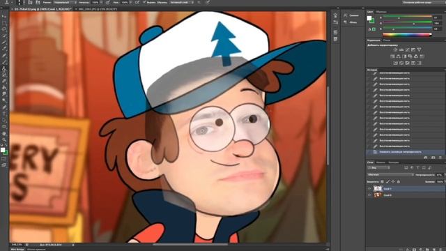 КАК СДЕЛАТЬ СЕБЯ СИМПСОНОМ , ДИППЕРОМ И КАРТМАНОМ в ФОТОШОПЕ