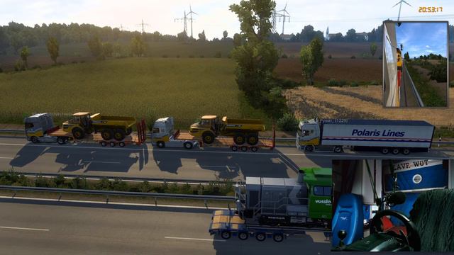 Euro Truck Simulator 2 - Версия 1.41 - руль Logitech G-27 - 2 сервер - Субботняя покатушка смотреть онлайн