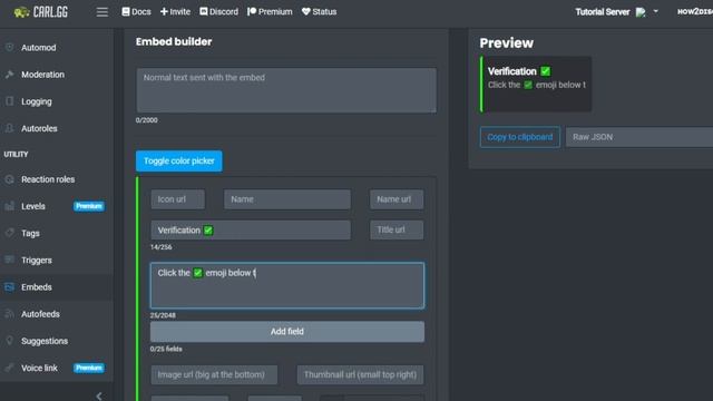 How To Create A Discord Verification Using Carl-bot смотреть онлайн
