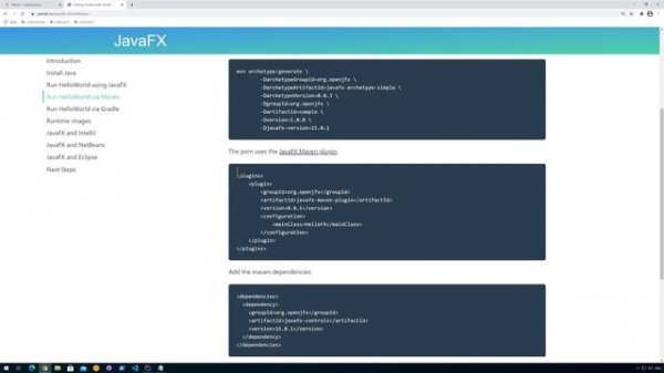 EXTRA - More advanced building - JavaFX and Maven in IntelliJ