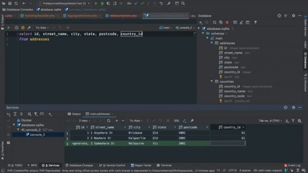 Write SQL Queries in PhpStorm