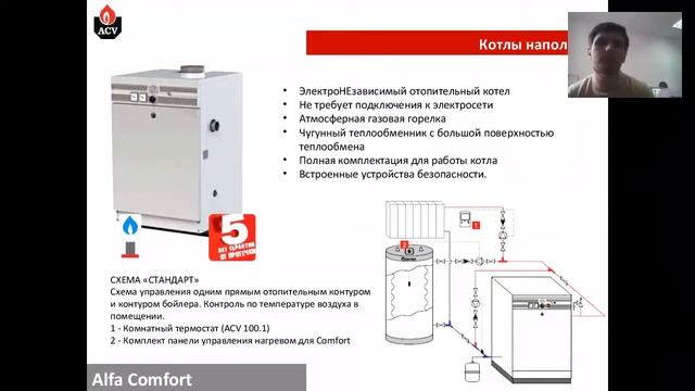 Газовый котел ACV Alfa Comfort смотреть онлайн
