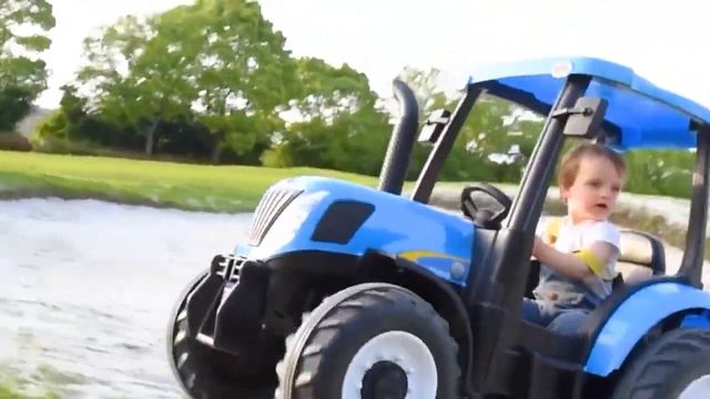 Holland tractor toy car for kids Battery electric cars Zoom Toys смотреть онлайн