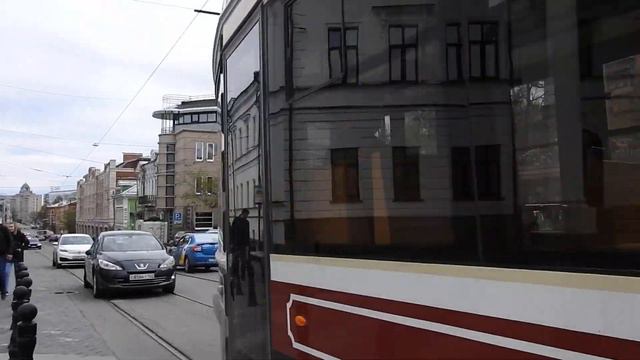 Нижний Новгород. Трамвай 71-415 Ретро 1032 маршрута №2. 01 мая 2023 смотреть онлайн