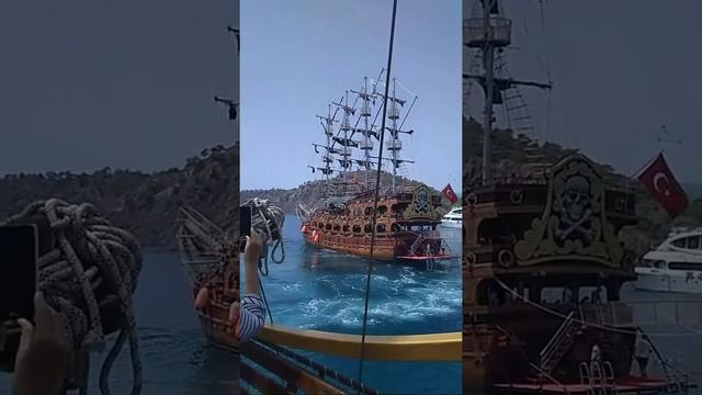 Прогулка на корабле Кемер Фаселис!04.06.2016 смотреть онлайн