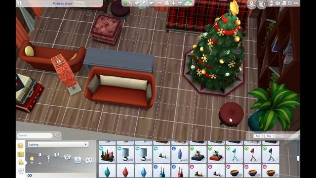 Челлендж: дом в двух цветах. Красный и синий дом / Speed Build Sims 4 / NO CC / смотреть онлайн