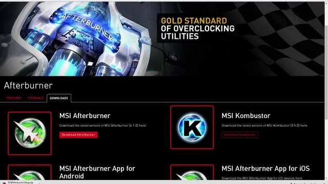 Сайт для закачки программы MSI Afterburner на Windows 7 смотреть онлайн