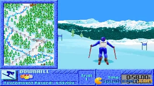 The Games: Winter Challenge gameplay (PC Game, 1991) смотреть онлайн