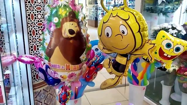 Цветы в горшках из шаров от Mr Радость/Flowers in pots of balloons, twisting смотреть онлайн