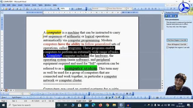 MS Word 2003 [TOOLS–Compare & Merge Documents, Protect Document, Online Collaboration] Part-29| ICT смотреть онлайн