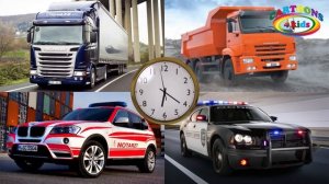 Изучаем цвета и машины, строительный транспорт. Развивающее видео про машинки для детей