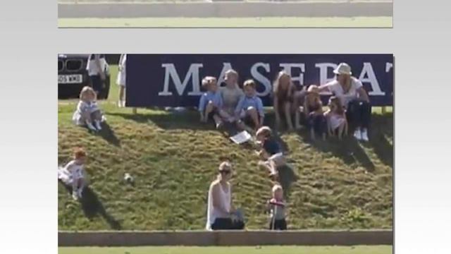 A VERY cheeky cousin! How Savannah Phillips pushed Prince George down a hill at polo смотреть онлайн