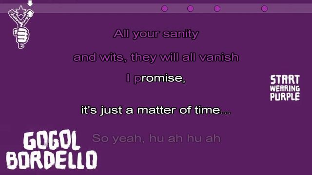 Gogol Bordello - Start Wearing Purple (Karaoke MINUS vocal) смотреть онлайн