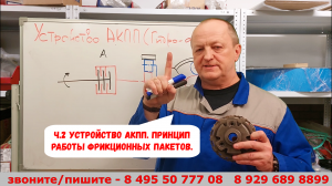 ч.2 Устройство АКПП (гидроавтомат). Принцип работы фрикционных пакетов.