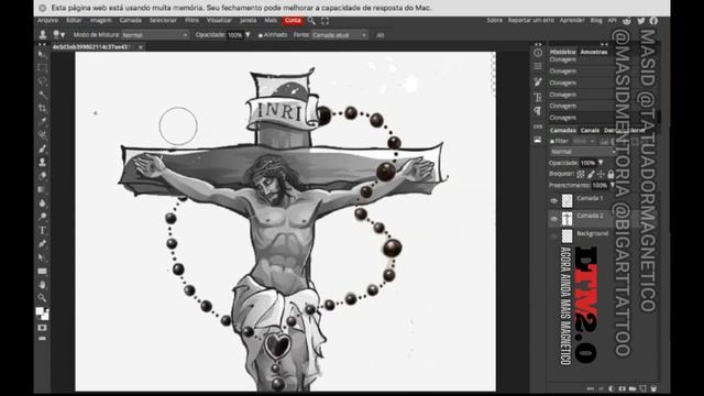 AULAO DE PHOTOPEA PARA TATUADOR, O PHOTOSHOP ONLINE GRÁTIS. SAIBA COMO DESENHAR E USAR ESTE PROGRAM смотреть онлайн