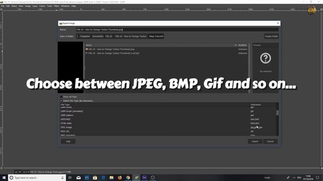 GIMP 2.10 - How to save & export images as XCF JPEG, PNG file & more смотреть онлайн