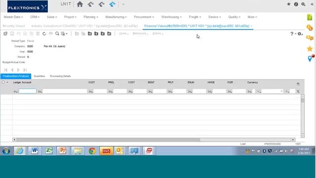 Infor LN Finance - LN Financial Statements and Trial Balance Export to Excel смотреть онлайн