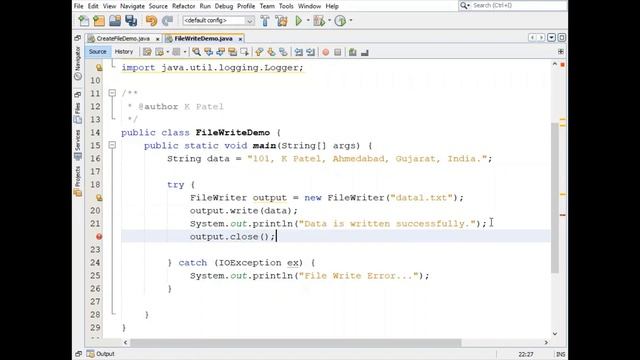 How to use Java File Management Concepts - Create, Read, Write, Append and Delete Data/Text Files смотреть онлайн