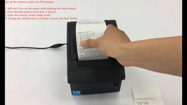 Printer setup and installation_Set up the memory switch for POS printers смотреть онлайн