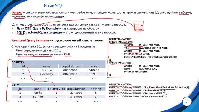 Лекция. Основы языка SQL (часть 1) смотреть онлайн