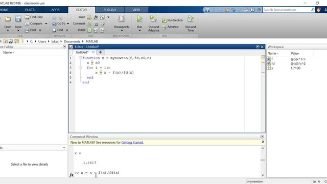 The Basic Newton Method in MATLAB смотреть онлайн