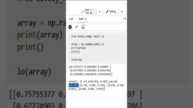 Lovely Numpy Package #python #numpy #tensor #programming #colab #code #technology смотреть онлайн