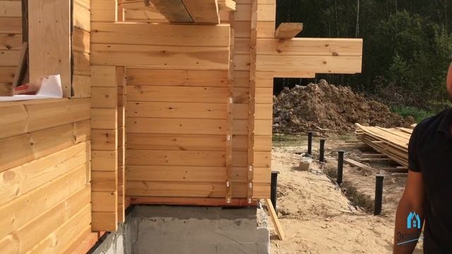 Дом по технологии двойной брус - сборка и монтаж двойного бруса смотреть онлайн
