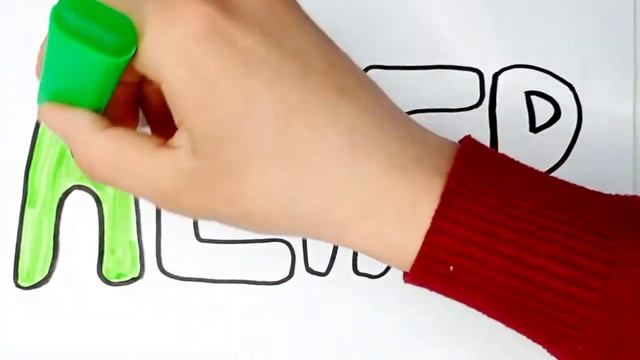 Drawing Alphabet for children/Рисование алфавит для детей/болалар учун алифбо харфлар чизиш смотреть онлайн