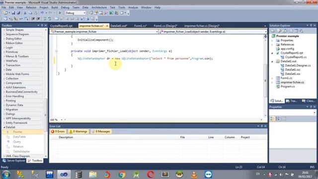 3 Création crystal report lier avec BDD SQLite avec dataset смотреть онлайн