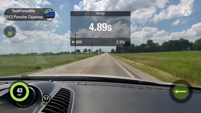 2013 Porsche Cayenne 1/4 With Dragy.