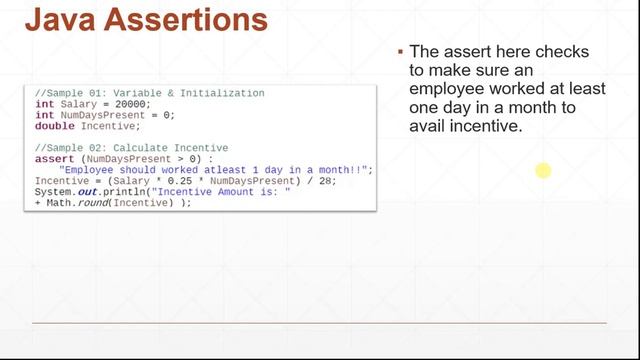 Java Assertion and AssestionError | Java Tutorial Part 1 #013 смотреть онлайн