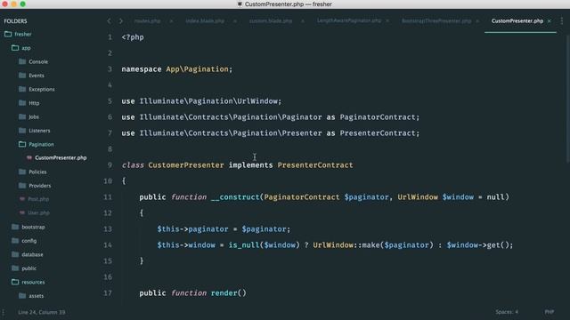 Custom Pagination Presenters with Laravel 5.2 смотреть онлайн