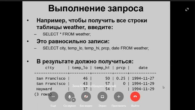 Базы данных Лекция 21 02 23 смотреть онлайн