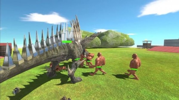 Werewolf Team VS T Rex of Evolution - Animal Revolt Battle Simulator