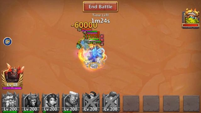 Day 05 Run 1 FAIL - Challenge a warden - Oracle Level 50 - 55mil dmg - - Castle clash смотреть онлайн