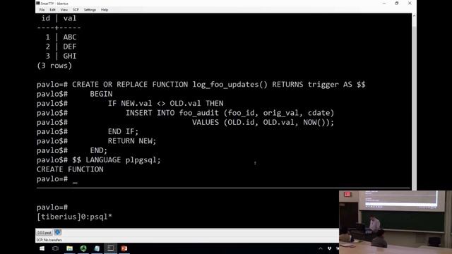 CMU Database Systems - 15 Embedded Database Logic (Fall 2017) смотреть онлайн