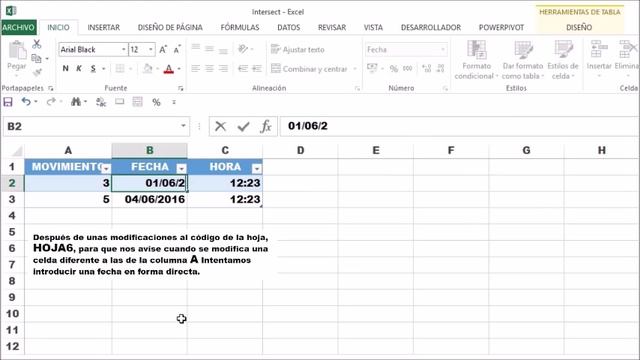 Grabación de fechas y hora con el Evento Worksheet Change y el método Application Intersect, P1 смотреть онлайн