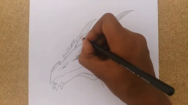 How to draw a dragon head easy step by step || Drawing a dragon head for beginners смотреть онлайн