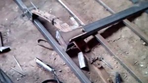 Ось лекгового прицепа из профиля, для авто и минитрактора