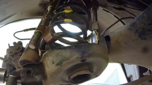 Замена задней пружины Пежо 307/ Peugeot
