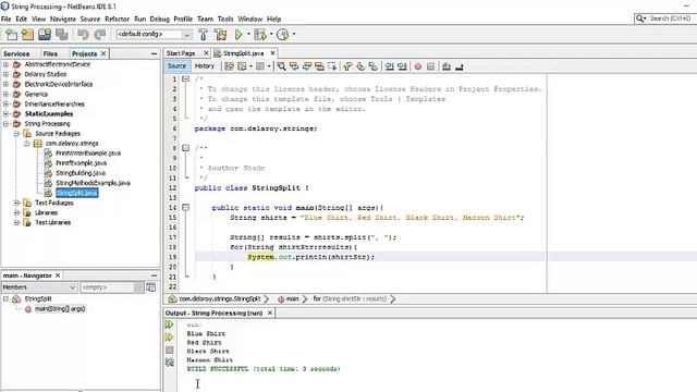 Java String Split and Tokenizer смотреть онлайн