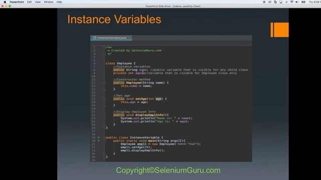 Local Variables & Instance Variables in Java смотреть онлайн