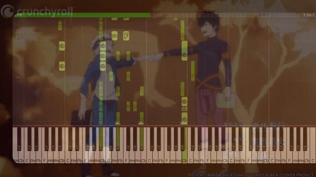 Black Rover - Black Clover OP 3 | Vickeblanka | EPIC PIANO | Tutorial? смотреть онлайн